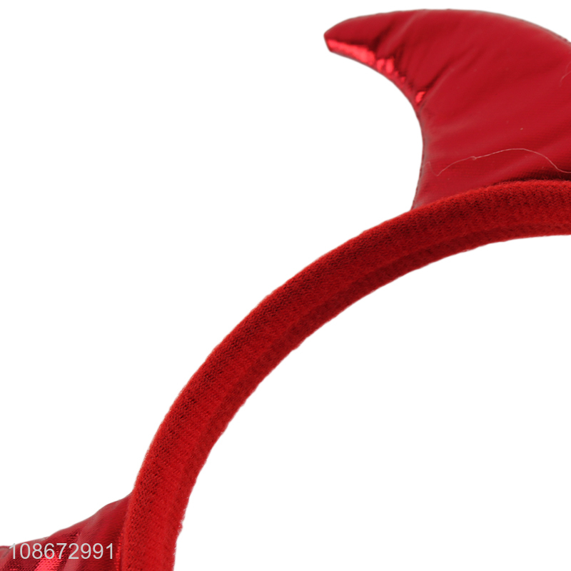 Hot selling Halloween costume red horn headband Halloween accessories
