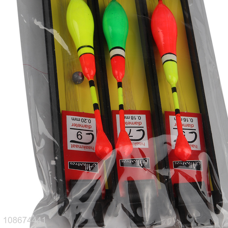 Hot selling 3pcs fishing accessories fishing float for outdoor