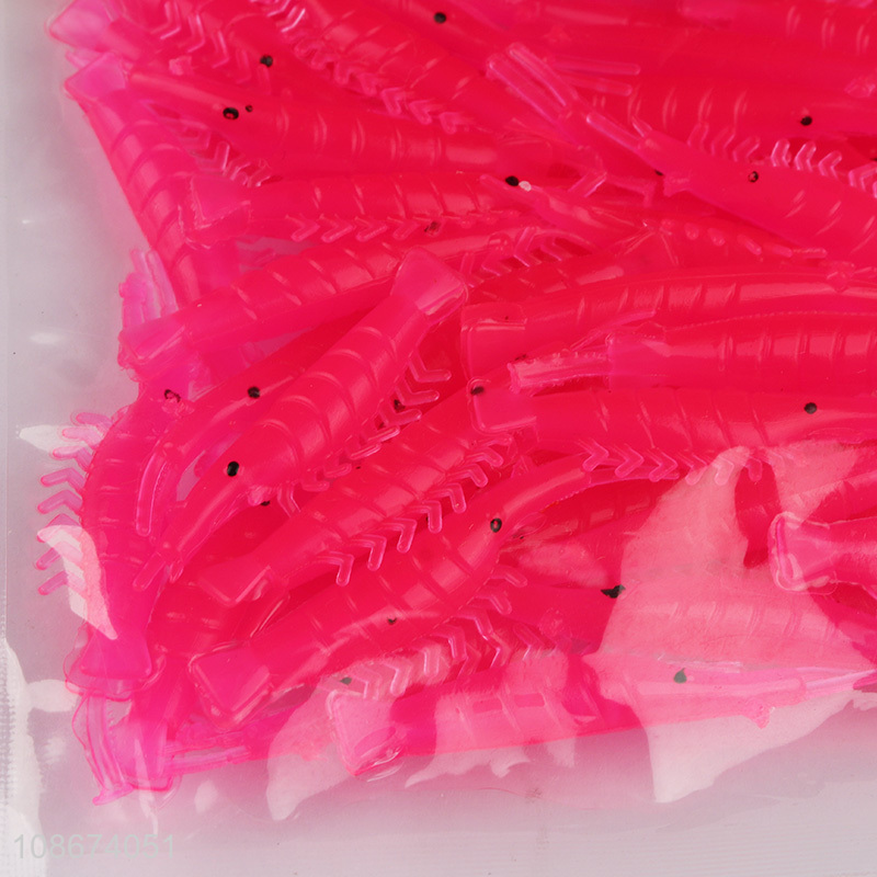 Factory supply multicolor soft shrimp bionic bait for outdoor fishing