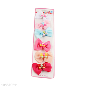 Factory supply 6pcs girls hair ring hair rope for hair accessories