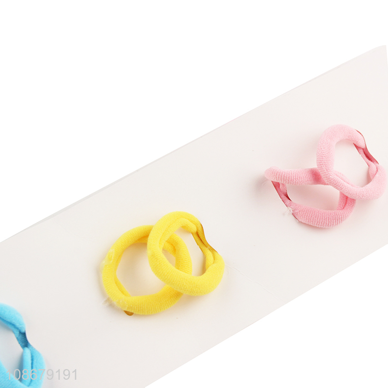 Good quality 6pcs multicolor girls hair ring hair rope for hair accessories