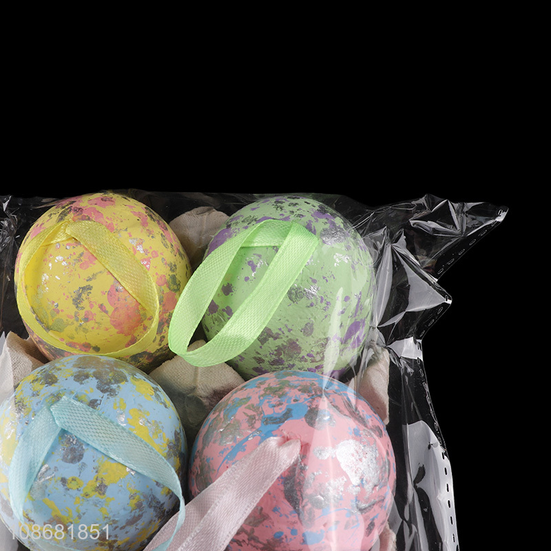Online wholesale 6pcs colorful foam Easter eggs hanging Easter eggs