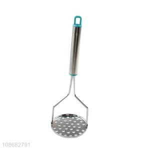 Customized manual stainless steel murphy press potato masher for kitchen