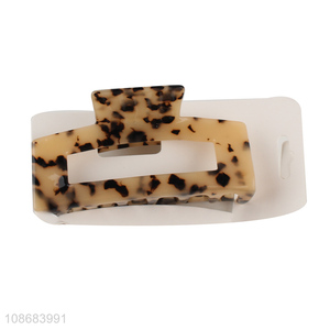 Wholesale tortoise shell acrylic acetate hair claw clips for thick hair