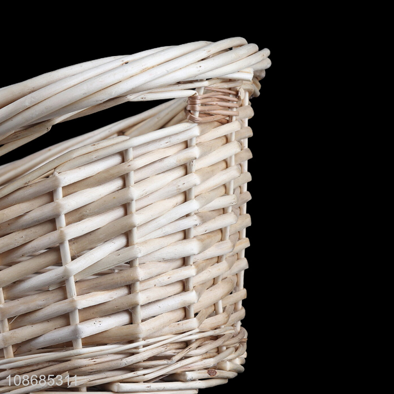 Wholesale 4pcs multipurpose woven wicker storage basket for vegetable fruit