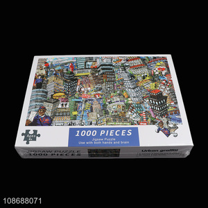 China wholesale 1000 pieces puzzle urban graffiti jigsaw puzzle