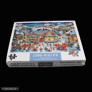 Popular product 1000 pieces puzzle Christmas day jigsaw puzzle