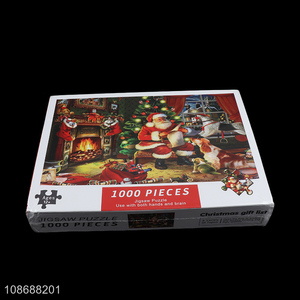Hot selling 1000 pieces puzzle Christmas gift list jigsaw puzzle