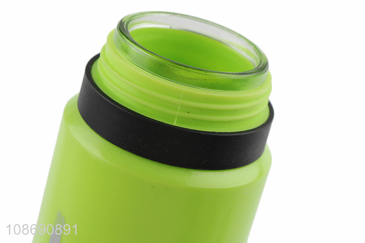 Custom log 550ml eusable eco-friendly glass water bottle with handle