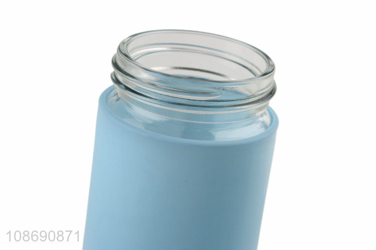 Wholesale 450ml bpa free eco-friendly glass water bottle business gifts