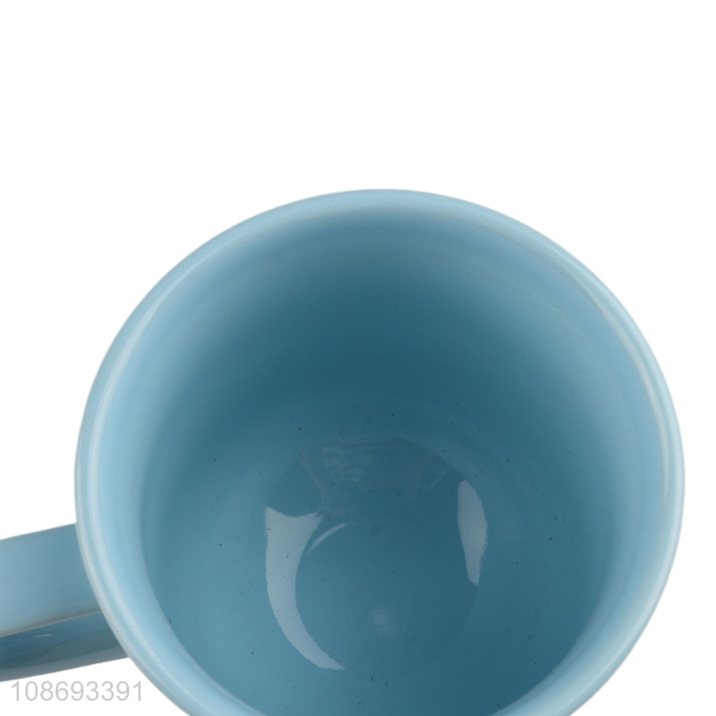 High quality ceramic coffee mug porcelain latte cup with handle
