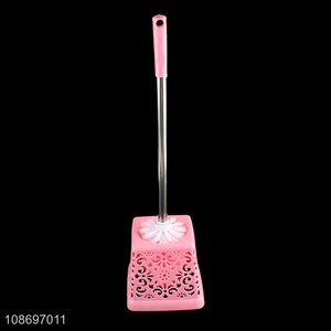 Good quality plastic bathroom cleaning toilet bowl brush set