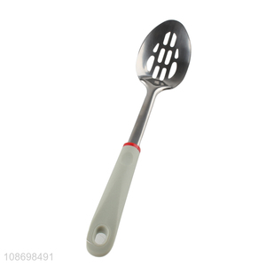 China wholesale stainless steel kitchen utensils slotted spoon