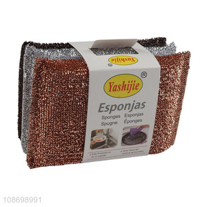 Online wholesale kitchen pans pots sponge scrub pads for dishwashing