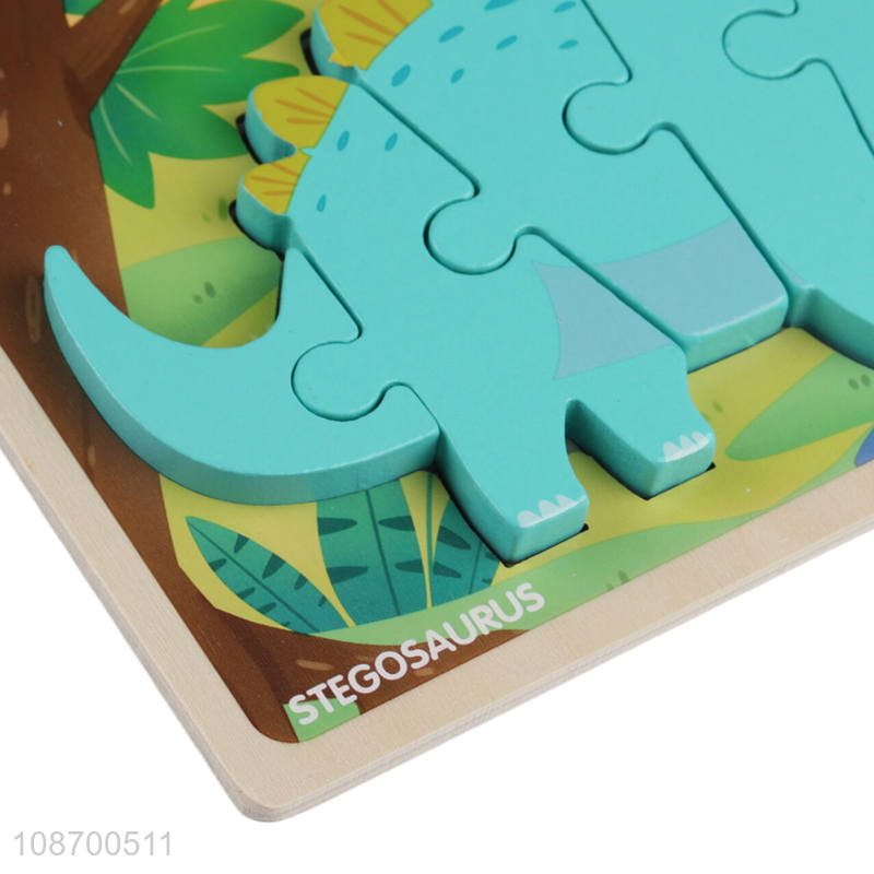 Factory price cartoon dinosaur puzzle jigsaw toy educational games for kids