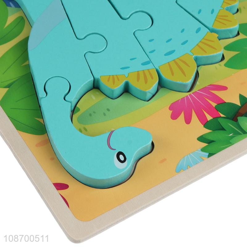 Factory price cartoon dinosaur puzzle jigsaw toy educational games for kids