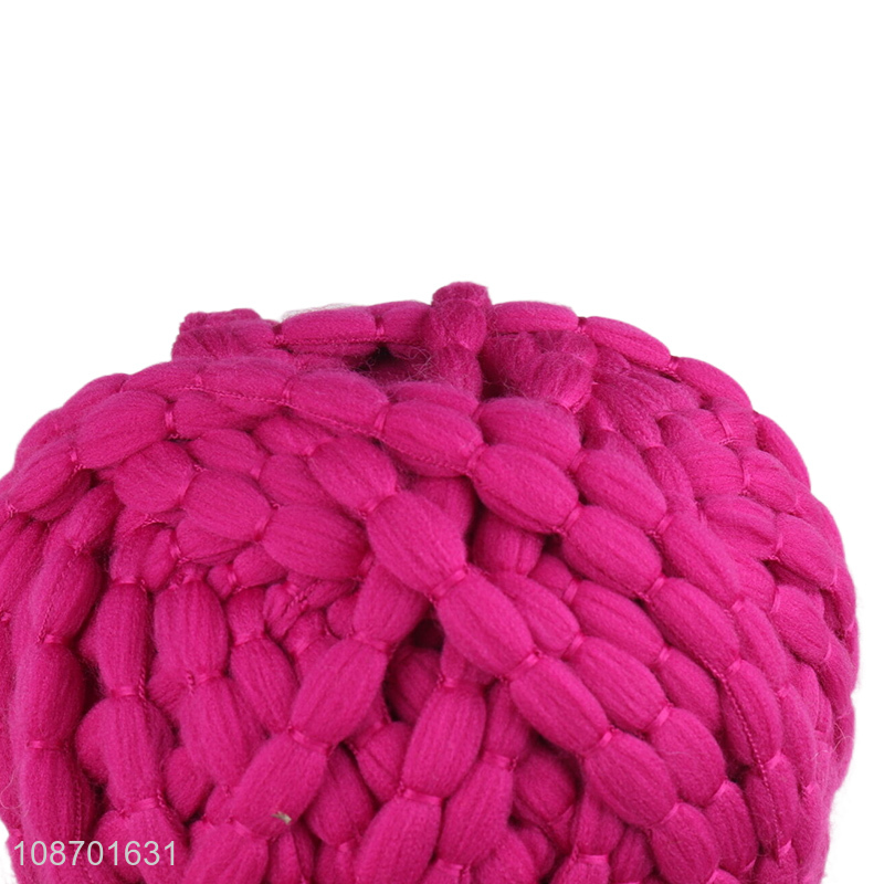 Wholesale 65g 100m chunky polyester yarn for hand knitting pet nest