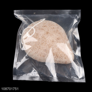 Hot sale natural organic konjac facial sponge face scrub bath sponge