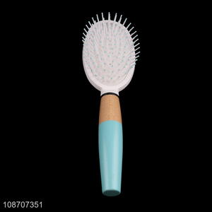 New product wooden handle air cushion comb hairbrush for all hair types