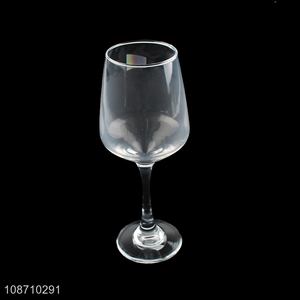 Good quality 430ml classic glass water goblets stemmed wine glasses