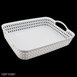 Wholesale multi-purpose durable plastic storage basket for toys makeup snacks