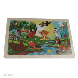 Hot products animal wooden puzzle toys kids educational toys for sale