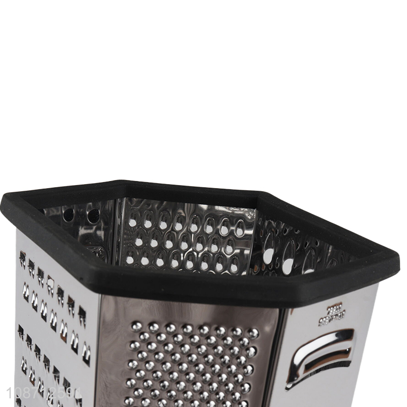 Top quality 6sides stainless steel kitchen grater vegetable grater for sale