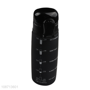 Low price black portable sports drinking bottle water bottle for sale