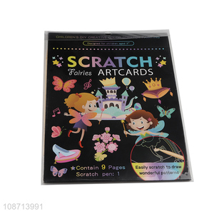 Factory supply cartoon painting toys kids magic scratch artcards art paper