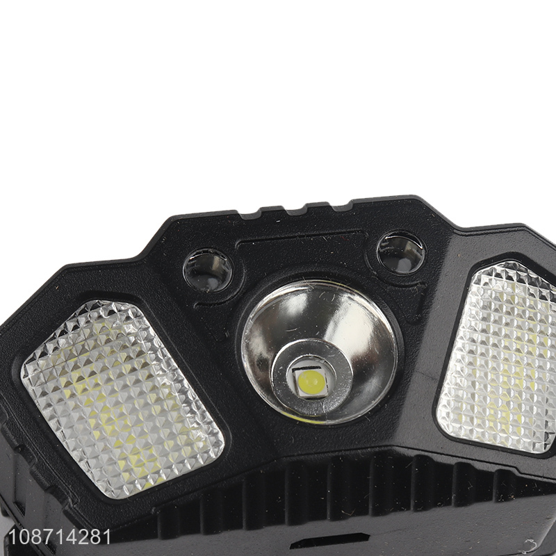 Wholesale 3.7V 4LED White +2LED Red +1XPE Headlight (including 400mah 14500 lithium battery)