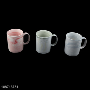 New product stylish marble pattern ceramic coffee mugs with handle