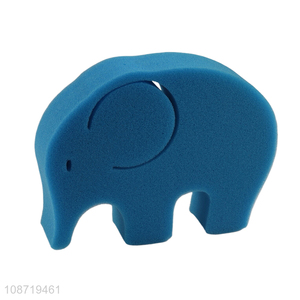 Good price elephant shape cartoon shower bath sponge for body cleaning