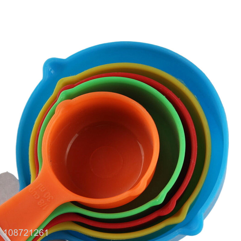 Top sale plastic kitchen measuring cup and spoon set wholesale