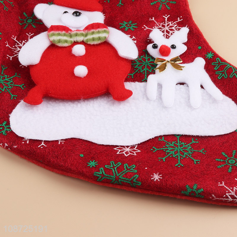 New product home décor hanging candy bag christmas stocking for xmas tree