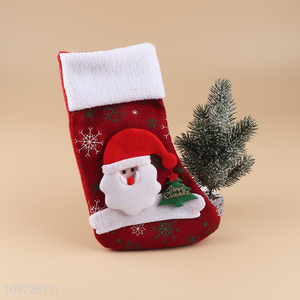 Best price santa claus christmas stocking for xmas tree decoration