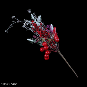 Hot selling artificial Christmas picks twigs sprigs for holiday decoration