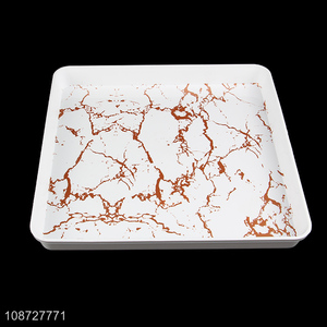 Hot sale square plastic tableware <em>plate</em> dish for home restaurant