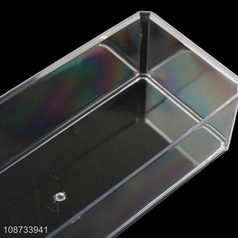 Good price transparent plastic makeup cosmetic storage box for bedroom