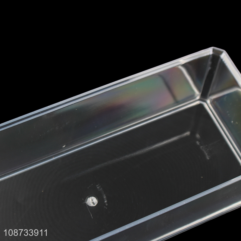 Good price clear double-layer cosmetic makeup storage box for desktop