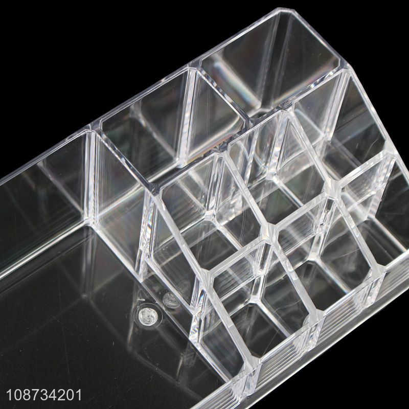 High quality plastic makeup organizer lipstick makeup display holder storage box