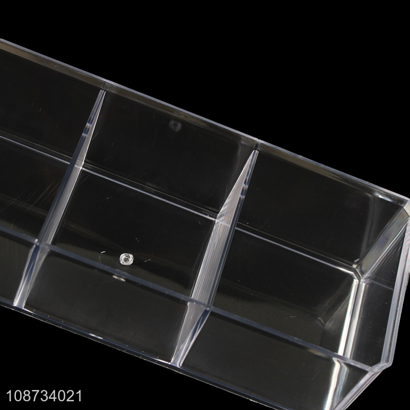 Top products multi-layer clear makeup organizer cosmetic storage box for desktop