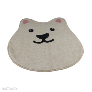 New arrival cute bear shape bath mat non-slip water absorbent bath rug