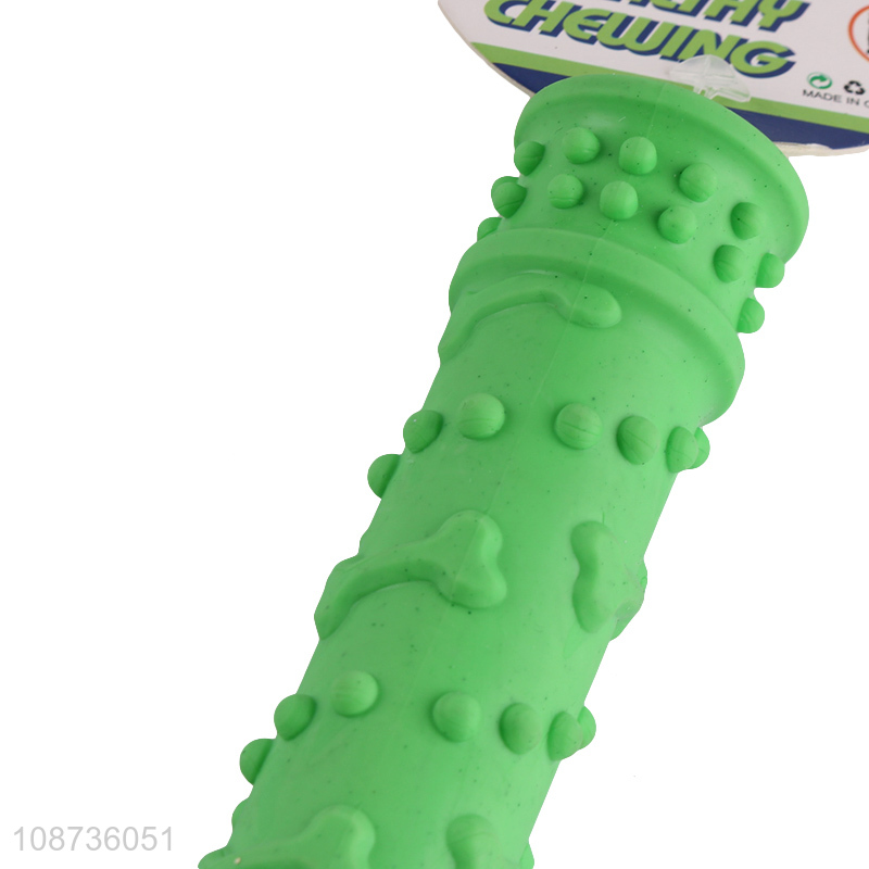 Low price green pets interactive toys teeth cleaning chewing toys