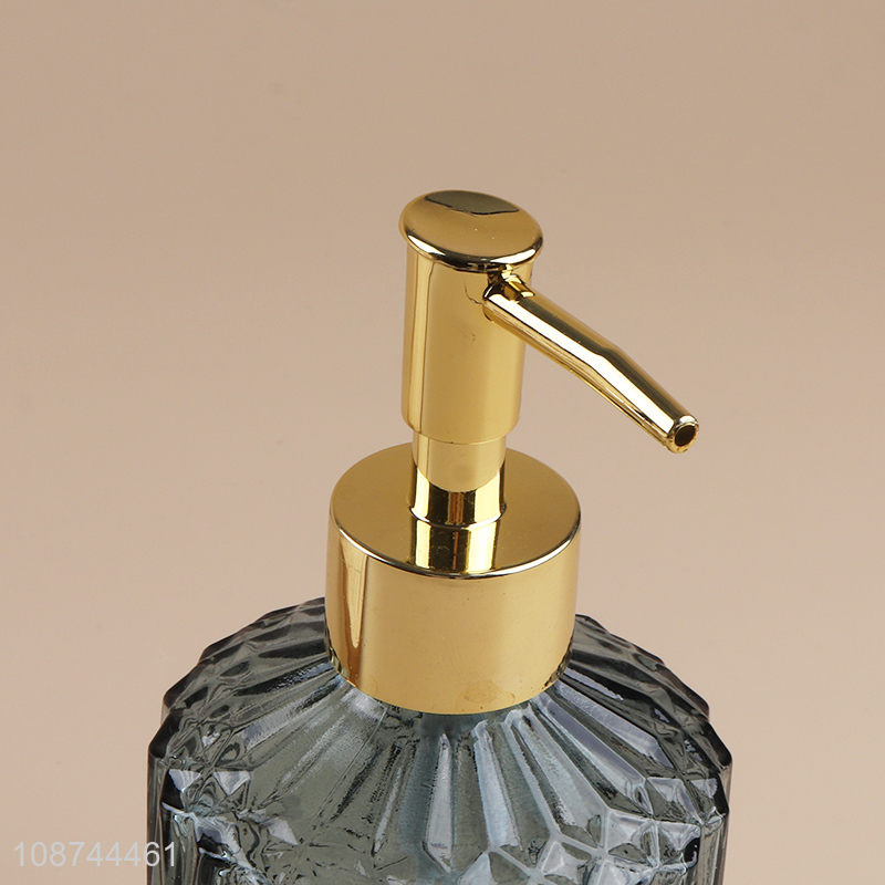 Yiwu market glass bathroom accessories liquid soap dispenser bottle for sale