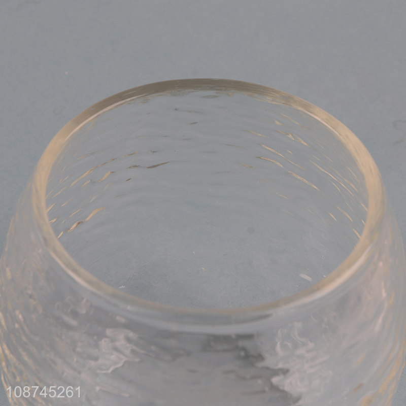 Wholesale textured glass cup glass juice cup water cup wine glasses