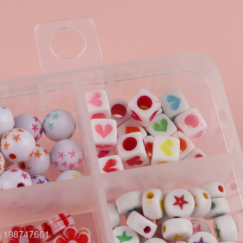 Factory price decorative jewelry making children diy beads toys for sale