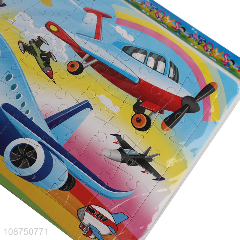 China Factory DIY Painting Airplane Jigsaw Puzzle Toy