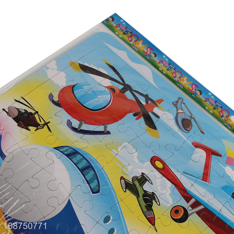 China Factory DIY Painting Airplane Jigsaw Puzzle Toy