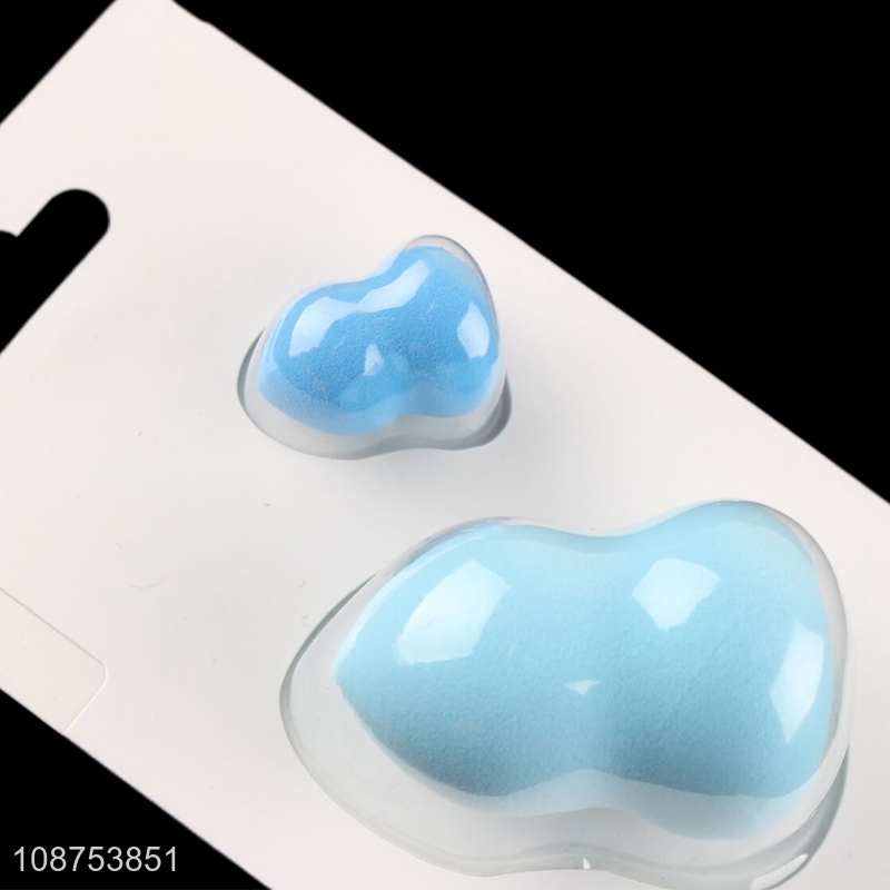 Good selling 2pcs soft washable makeup puff cosmetic sponge wholesale