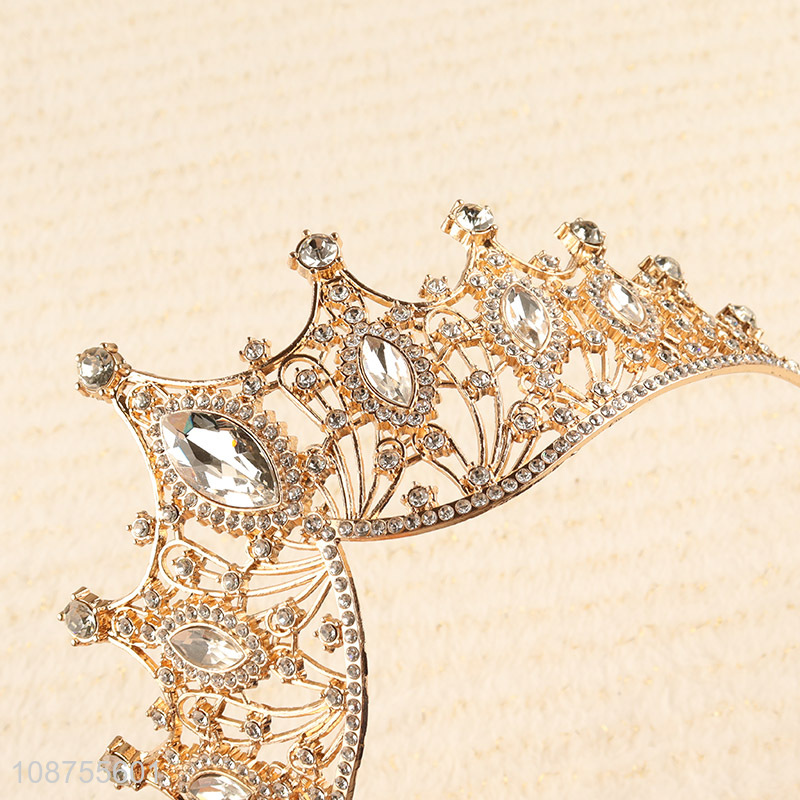 Wholesale rhinestone tiara crowns for women costume party hair accessories